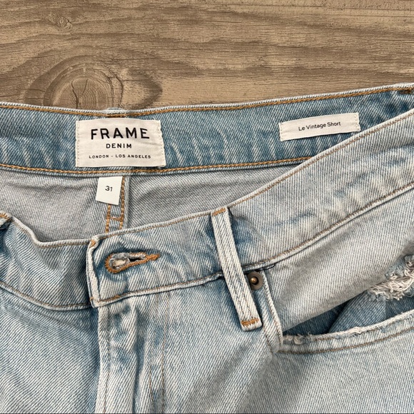 Denim Le Vintage High Waist Shorts - Picture 8 of 9